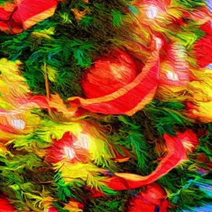 Art: Christmas Tree by Artist Carolyn Schiffhouer