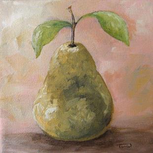 Art: Pear on Peach by Artist Torrie Smiley