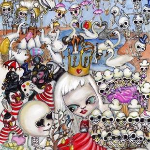 Art: Dark Little Dearies #19 - 12 Days of Christmas by Artist Misty Monster
