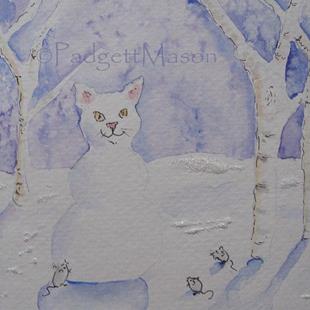 Art: Snow Cat by Artist Padgett Mason