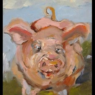 Art: Dirty Little Pig by Artist Delilah Smith