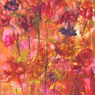 Art: ABSTRACT FLORAL by Artist Ulrike 'Ricky' Martin