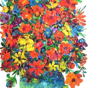 Art: Large Floral Collage - available in my etsy store by Artist Ulrike 'Ricky' Martin