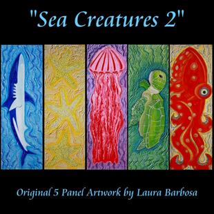 Art: Sea Creatures 2 by Artist Laura Barbosa