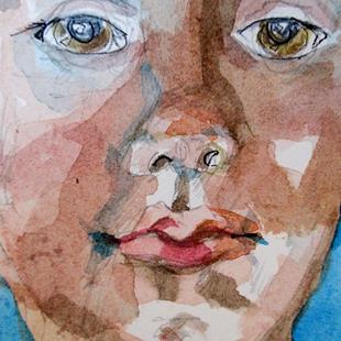 Art: Aime Face No. 13 by Artist Delilah Smith