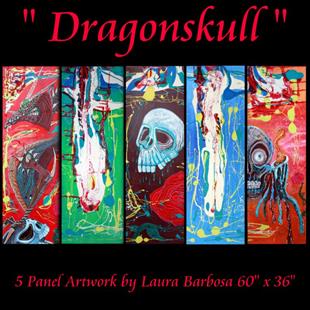 Art: Dragonskull by Artist Laura Barbosa