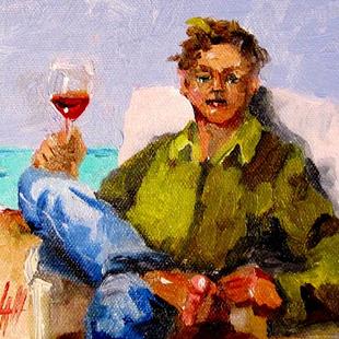 Art: A Vacation Toast by Artist Delilah Smith