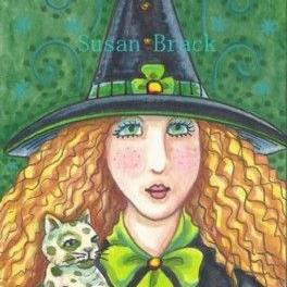 Art: WITCH OF THE EMERALD ISLE by Artist Susan Brack