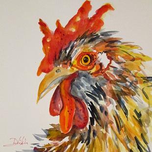Art: Rooster No. 6-SOLD by Artist Delilah Smith