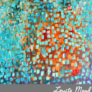 Art: Come Inside Abstract Acrylic Painting on Canvas by Artist Louise Mead