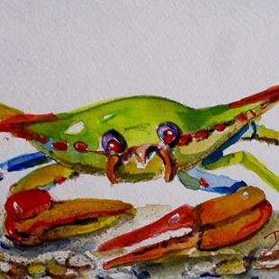 Art: Colorful Crab by Artist Delilah Smith