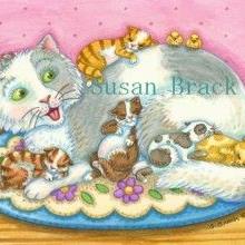 Art: CAT NAPZZZZZ by Artist Susan Brack