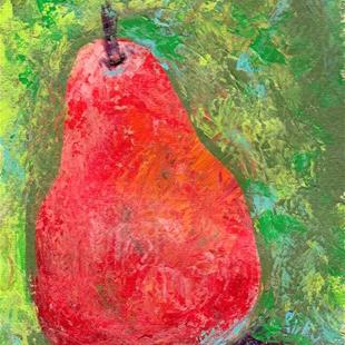 Art: Red Pear by Artist Ulrike 'Ricky' Martin