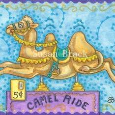 Art: FIVE CENT CAMEL RIDE by Artist Susan Brack