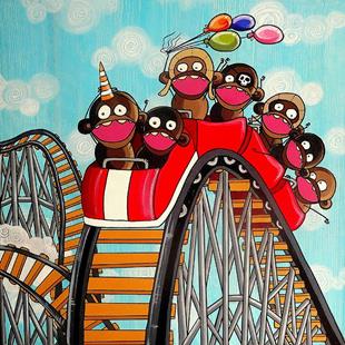 Art: La Montagne Russe (The roller coaster) by Artist Veronique Perron