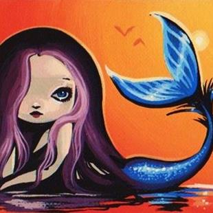Art: Sunset Mermaid by Artist Nico Niemi