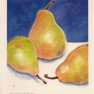 Art: 3 Pears by Artist Catherine Darling Hostetter