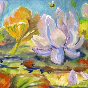 Art: Pond of Waterlilies by Artist Delilah Smith
