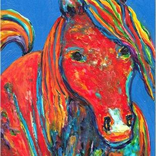 Art: A Horse of Many Colors - available in my etsy store by Artist Ulrike 'Ricky' Martin