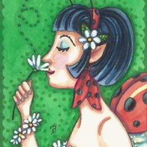 Art: A NOSE FOR DAISIES by Artist Susan Brack