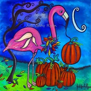 Art: The Fall Flamingo by Artist Juli Cady Ryan