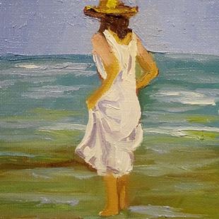 Art: Wading-sold by Artist Delilah Smith