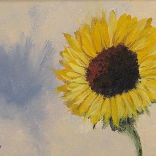 Art: Sunflower with Shadow by Artist Torrie Smiley