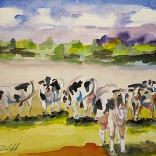 Art: When the Cows Come Home by Artist Delilah Smith