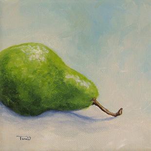 Art: Lazy Green Pear by Artist Torrie Smiley
