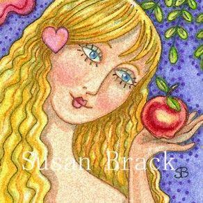 Art: EVE'S FRUIT OF THE MONTH by Artist Susan Brack