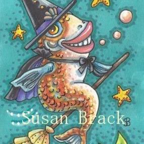 Art: IF FISHES WERE WITCHES by Artist Susan Brack