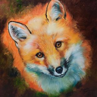 Art: CURIOUS RED FOX by Artist Marcia Baldwin
