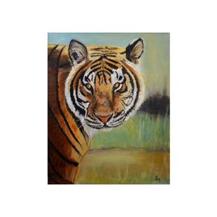 Art: Tiger by Artist Heather Sims