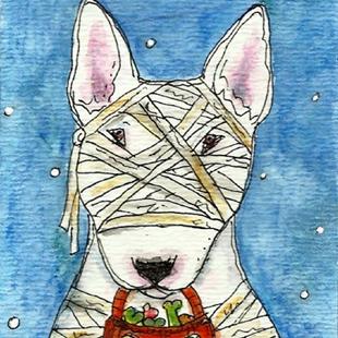 Art: Mummy Terrier by Artist Melinda Dalke