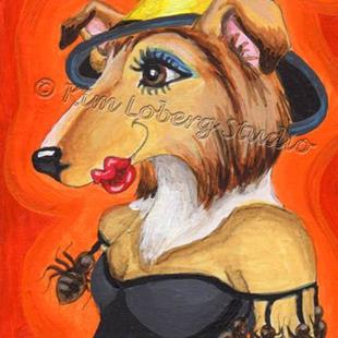Art: Witchy Collie Girl Monnroe - SOLD by Artist Kim Loberg
