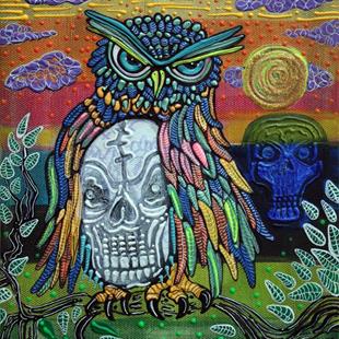 Art: Sacred Skull by Artist Laura Barbosa
