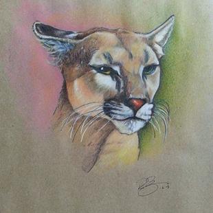 Art: Cougar by Artist Richard R. Snyder
