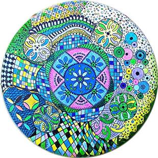 Art: Mandala - Zentangle Inspired Art by Artist Ulrike 'Ricky' Martin