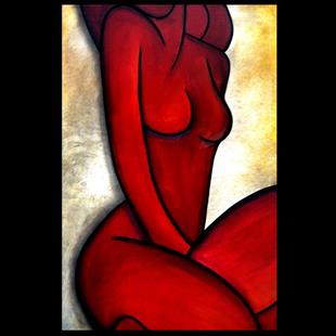Art: Nude 146 2436 Original Abstract nude Art Supernatural by Artist Thomas C. Fedro