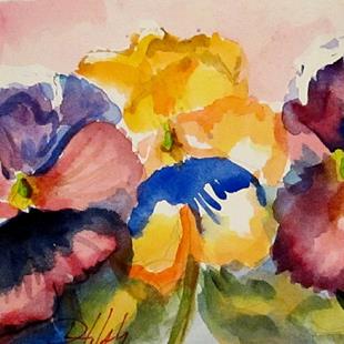 Art: Pansies by Artist Delilah Smith