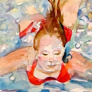 Art: The Swim- SOLD by Artist Delilah Smith