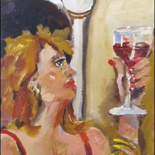 Art: Wine Connoisseur by Artist Delilah Smith