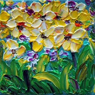 Art: Daffodil Flowers by Artist LUIZA VIZOLI