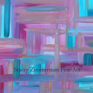 Art: Sunset Abstract by Artist Stacey R. Zimmerman