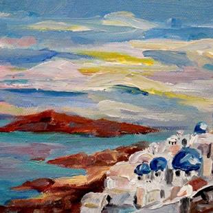 Art: Santorini by Artist Delilah Smith