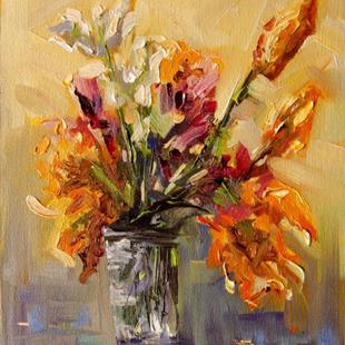 Art: Sunny Floral by Artist Diane M Whitehead