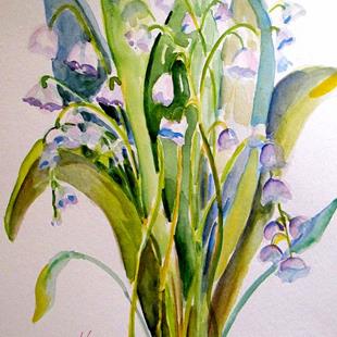 Art: Lily of the Valley by Artist Delilah Smith