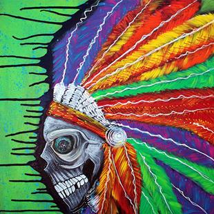 Art: Indian Chief Spirit by Artist Laura Barbosa