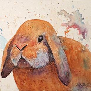 Art: Floppy Eared Bunny by Artist Ulrike 'Ricky' Martin