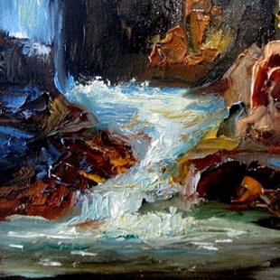 Art: Lower Chasm Falls by Artist Delilah Smith